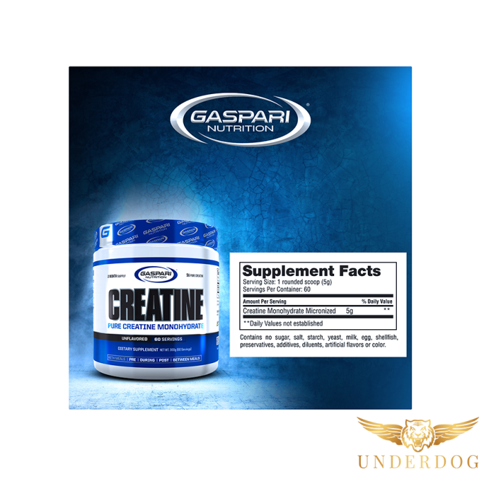 Gaspari nutrition creatine monohydrate 300 გრ