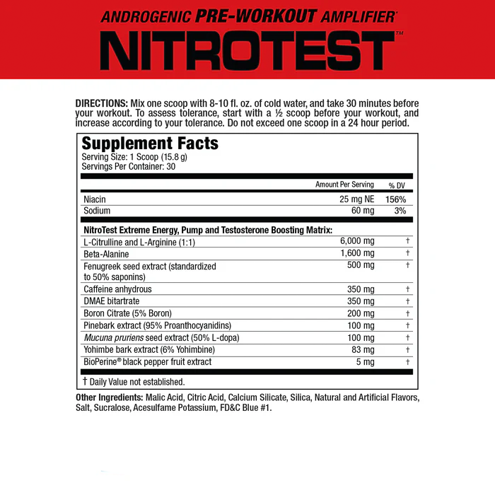 Musclemeds nitrotest