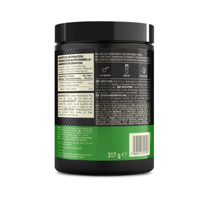 Optimum nutriution creatine monohydrate 317გრ